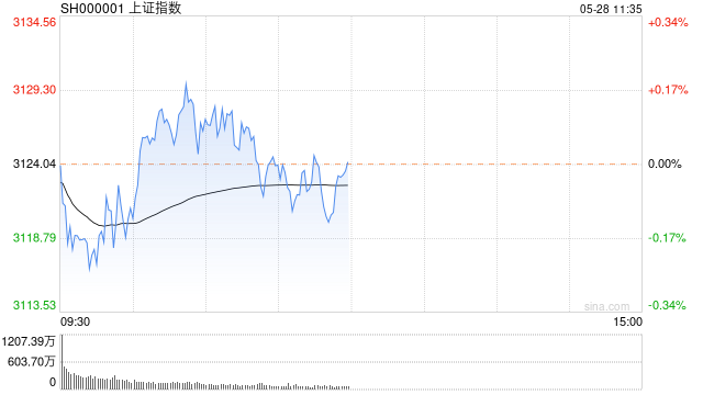 午评：指数震荡调整沪指微涨0.01% 有色、电力板块强势  第1张