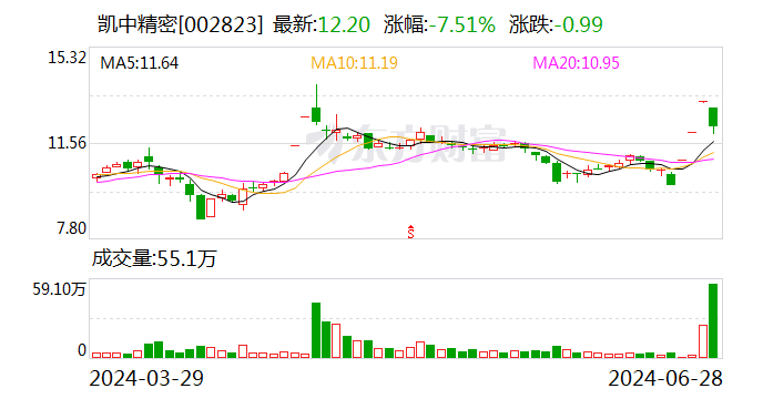 凯中精密：获欧洲某头部知名车企的项目定点 销售总金额超13亿  第1张