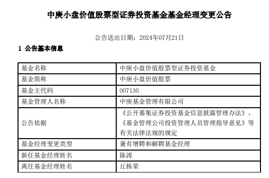 突发！刚刚宣布，丘栋荣正式离职！朋友圈火速回应，中庚发声  第3张