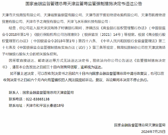 罕见！6家银行股东被限制股东权利，多个股东被列为失信、限制高消费公司